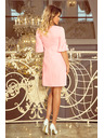 numoco NEVA Trapéz ruha masnival - pasztell rózsaszín
