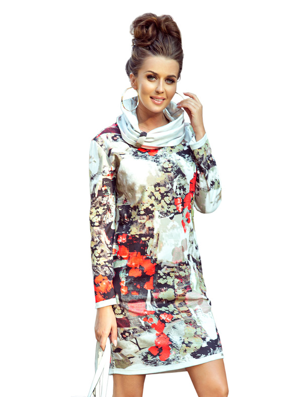 numoco IRENE Garbó ruha - színes minta