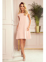 numoco CELINE Trapéz ruha zsebekkel - pasztell rózsaszín