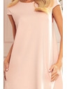 numoco CELINE Trapéz ruha zsebekkel - pasztell rózsaszín