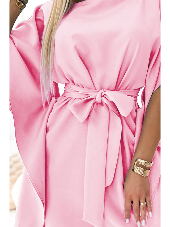 numoco SOFIA Pillangó ruha - pasztell rózsaszín