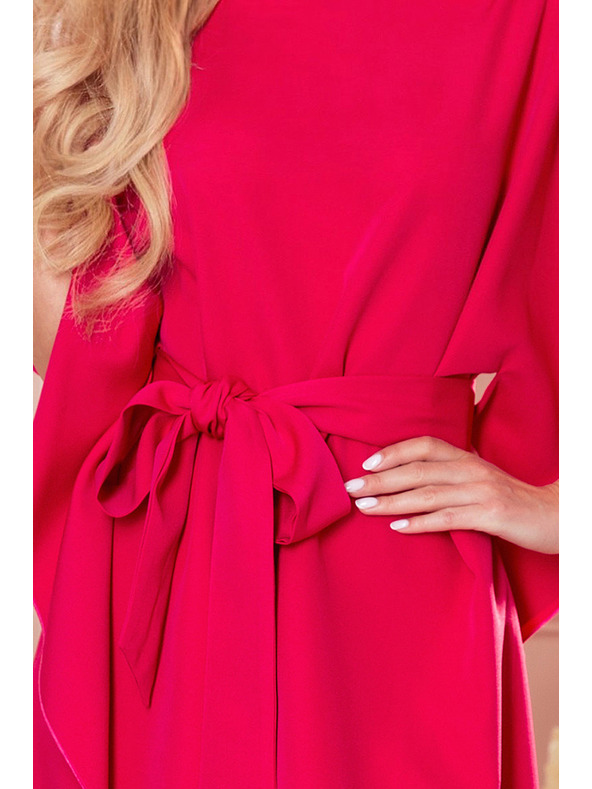 numoco SOFIA Pillangó ruha derékövvel - málna