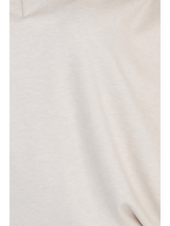 numoco Kötött meleg denevér ruha kivágással - bézs