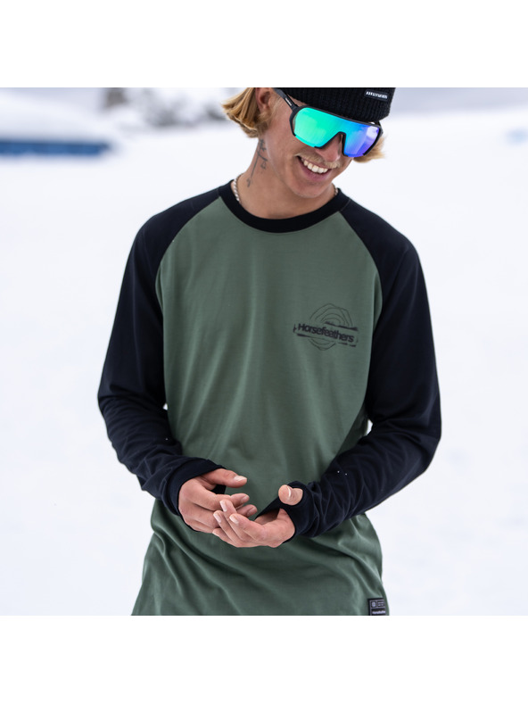 Horsefeathers Shank LS póló - kakukkfű