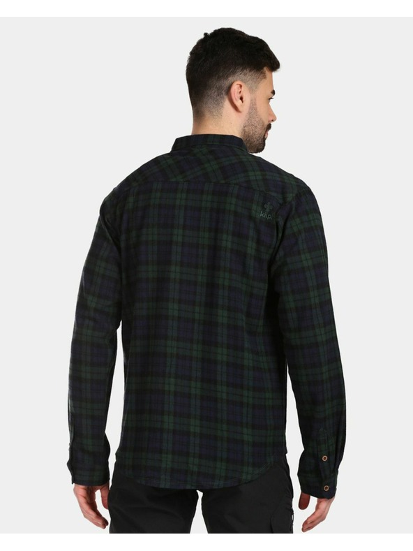 Kilpi Férfi sportos flanel ing Kilpi FLANNY-M Sötétzöld