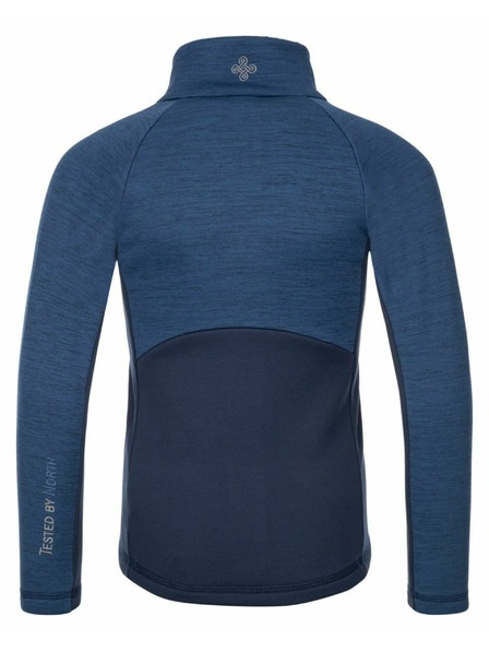 Kilpi Kilpi TOMMS-JG lány funkcionális kapucni nélküli pulóver Sötétkék