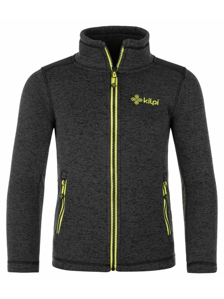Kilpi Kilpi REGIN-JB fiú teljes cipzáras pulóver Sötétszürke