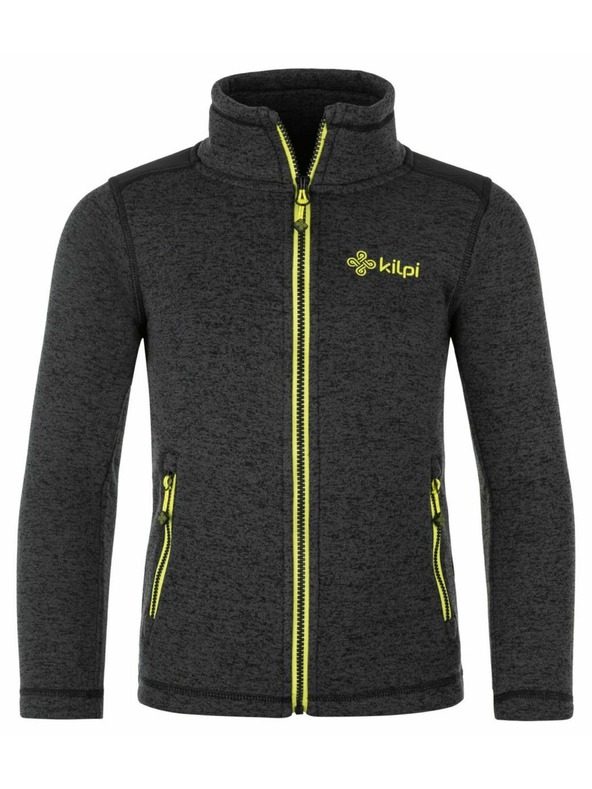 Kilpi Kilpi REGIN-JB fiú teljes cipzáras pulóver Sötétszürke