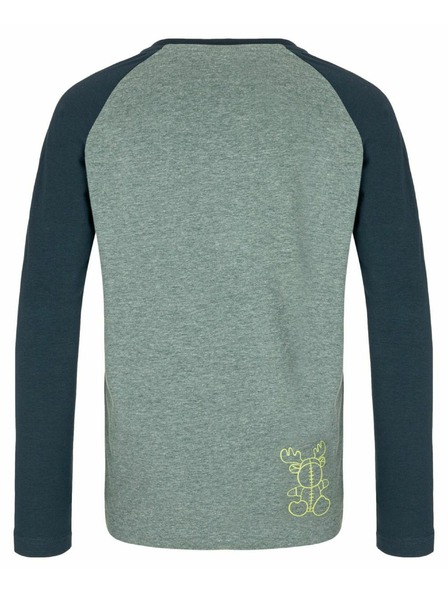 Kilpi Fiú pamut hosszú ujjú póló Kilpi SONIER-JB Sötétzöld