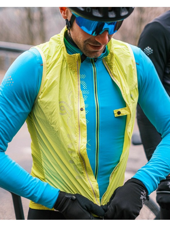 Kilpi Férfi kerékpáros mellény Kilpi FLOW-M Világoszöld