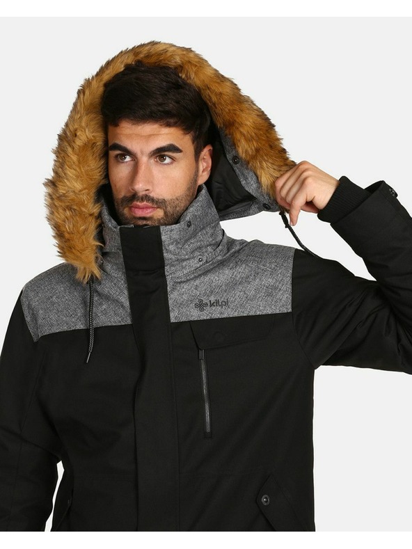 Kilpi Férfi téli bélelt kabát Kilpi ALPHA-M Fekete
