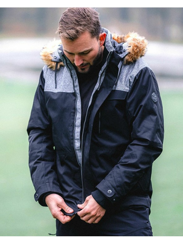 Kilpi Férfi téli bélelt kabát Kilpi ALPHA-M Fekete