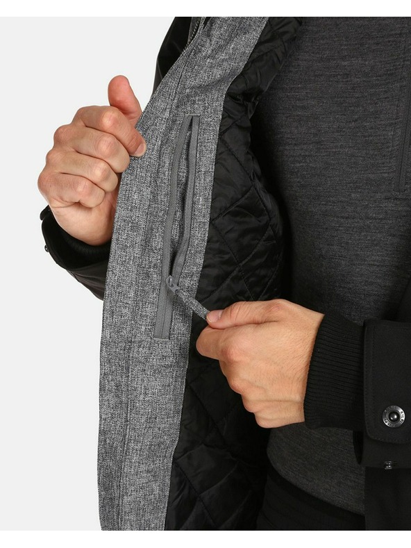 Kilpi Férfi téli bélelt kabát Kilpi ALPHA-M Fekete