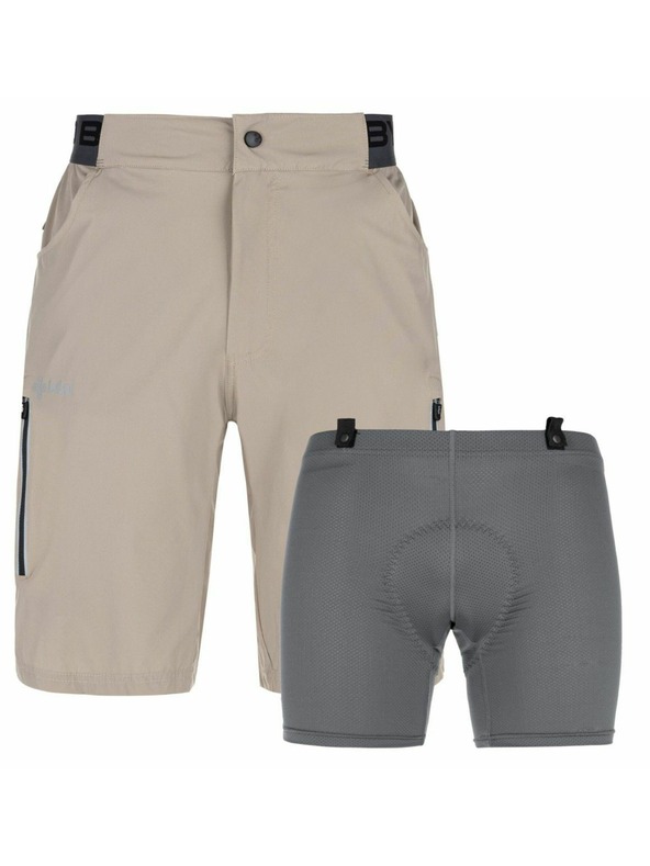 Kilpi Férfi kerékpáros rövidnadrág Kilpi TRACKEE-M Bézs