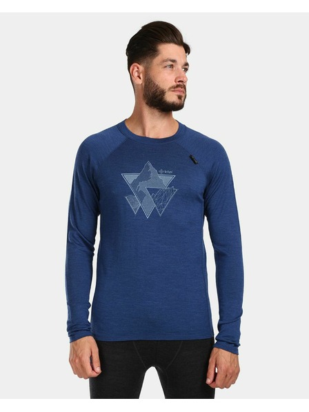 Kilpi Kilpi MAVORA TOP-M férfi hosszú ujjú thermo fehérnemű Sötétkék