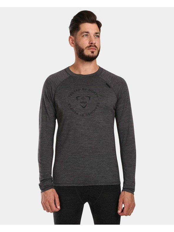 Kilpi Kilpi MAVORA TOP-M férfi hosszú ujjú thermo fehérnemű Sötétszürke