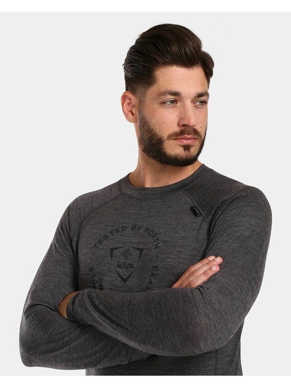 Kilpi Kilpi MAVORA TOP-M férfi hosszú ujjú thermo fehérnemű Sötétszürke