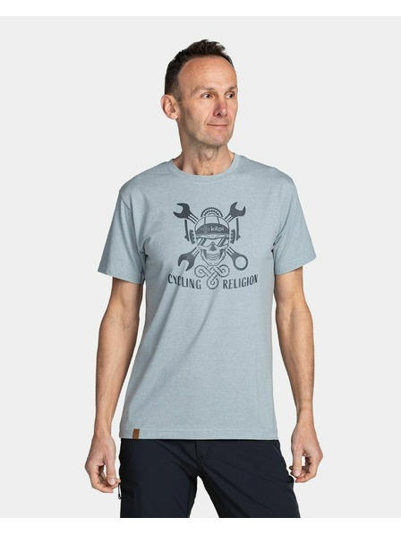 Kilpi Férfi pamut póló Kilpi SKULLY-M Világosszürke