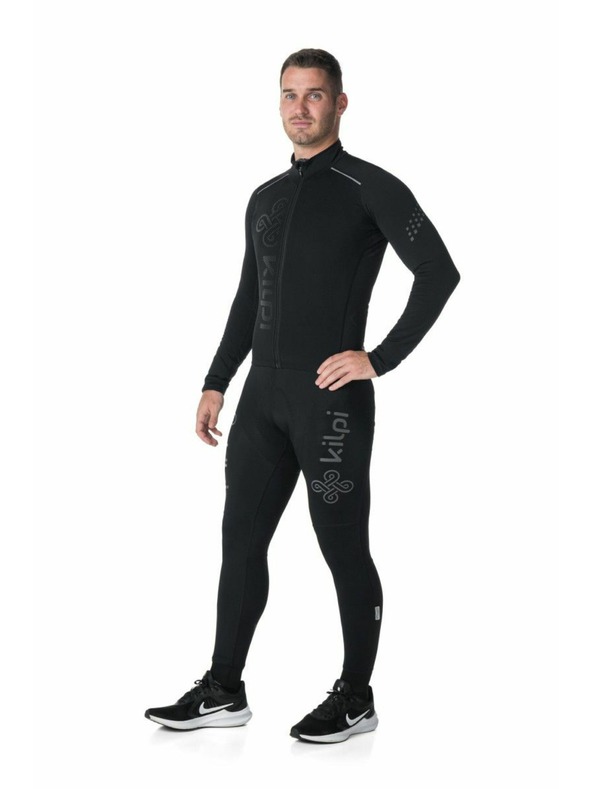 Kilpi Férfi hosszú ujjú kerékpáros mez Kilpi CAMPOS-M Fekete