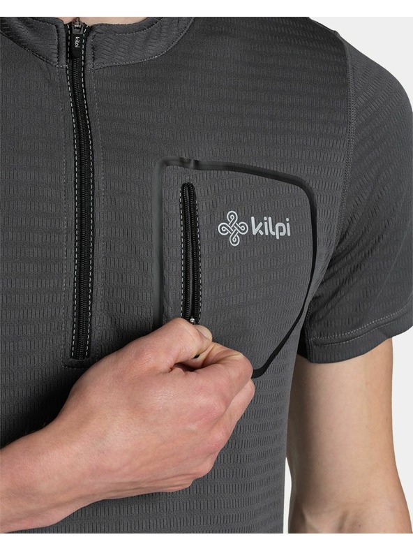 Kilpi Férfi kerékpáros mez Kilpi MELEDO-M Sötétszürke