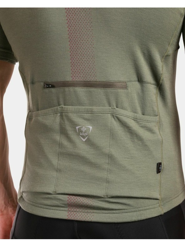 Kilpi Férfi merino gyapjú kerékpáros mez Kilpi PETRANA-M Khaki