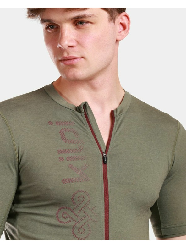 Kilpi Férfi merino gyapjú kerékpáros mez Kilpi PETRANA-M Khaki