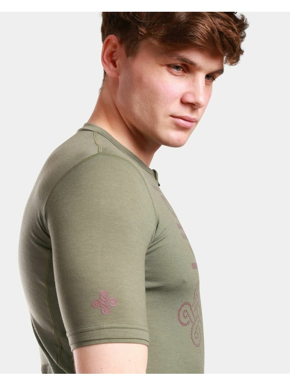 Kilpi Férfi merino gyapjú kerékpáros mez Kilpi PETRANA-M Khaki