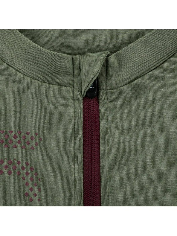 Kilpi Férfi merino gyapjú kerékpáros mez Kilpi PETRANA-M Khaki