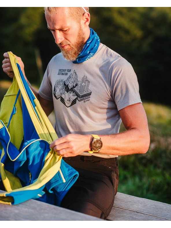 Kilpi Kilpi GAROVE-M Férfi funkcionális póló Világosszürke