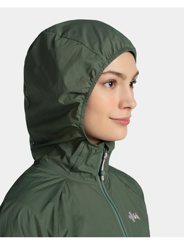 Kilpi Kilpi ROSA-W női outdoor és futó széldzseki Sötétzöld