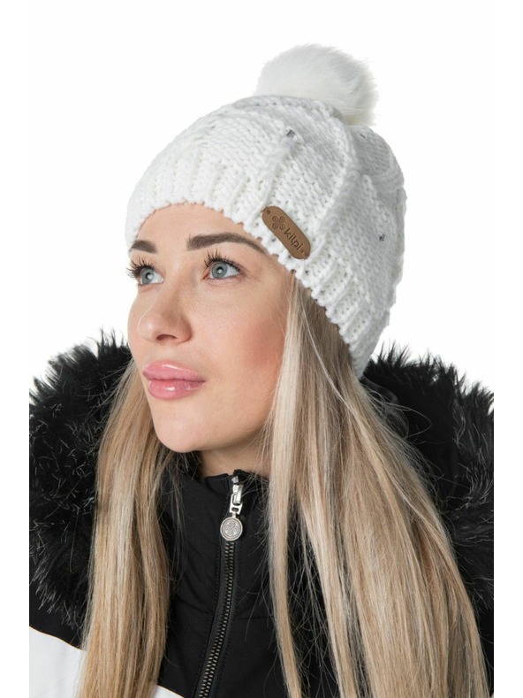 Kilpi Kilpi LADY-W női divatos bojtos sapka Fekete