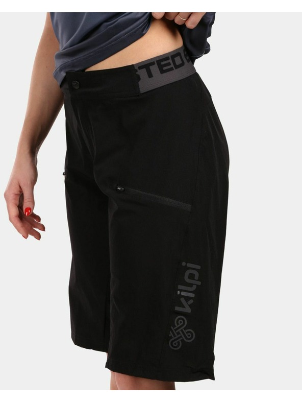 Kilpi Kilpi TRACKEE-W kerékpáros női rövidnadrág Fekete