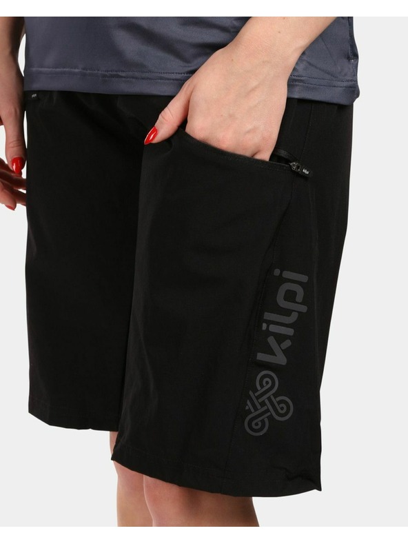 Kilpi Kilpi TRACKEE-W kerékpáros női rövidnadrág Fekete