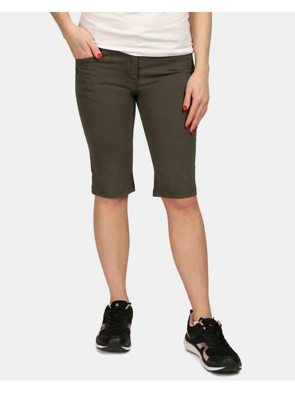 Kilpi Kilpi PARIVA-W pamut női rövidnadrág Sötétzöld