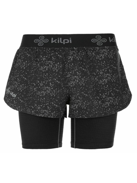 Kilpi Kilpi BERGEN-W 2 az 1-ben futó női rövidnadrág Fekete
