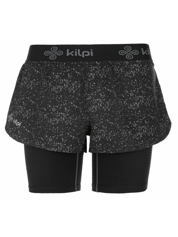 Kilpi Kilpi BERGEN-W 2 az 1-ben futó női rövidnadrág Fekete