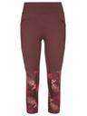 Kilpi Kilpi SOLAS-W női 3/4-es fitness leggings Sötétpiros