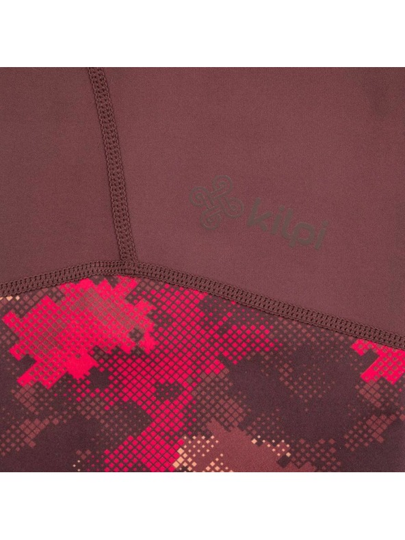 Kilpi Kilpi SOLAS-W női 3/4-es fitness leggings Sötétpiros