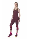 Kilpi Kilpi SOLAS-W női 3/4-es fitness leggings Sötétpiros