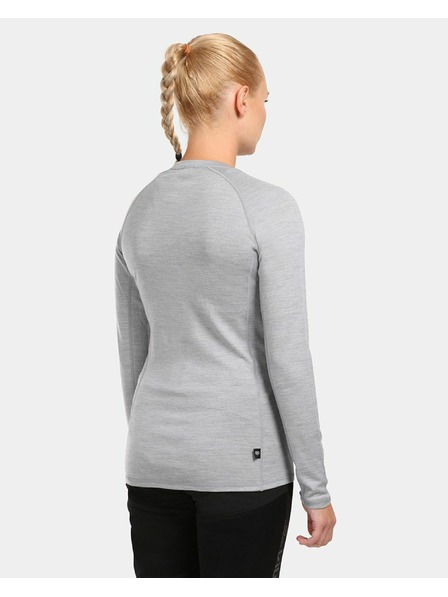 Kilpi Kilpi MAVORA TOP-W hosszú ujjú női funkcionális póló, világosszürke