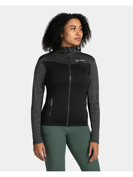 Kilpi Kilpi SEVELEN-W női sportpulóver kapucnival, fekete