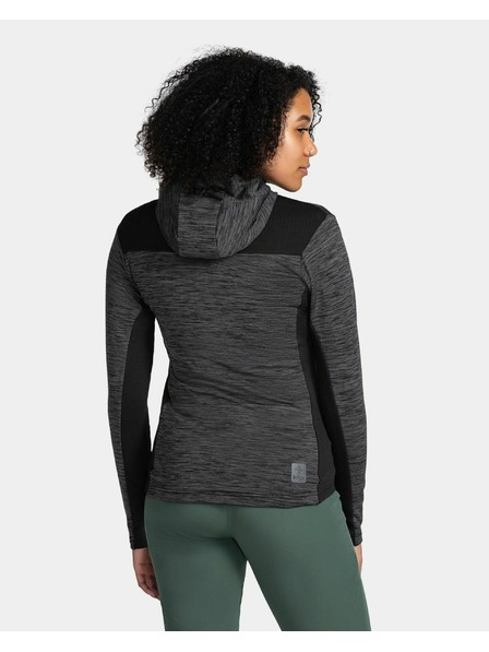 Kilpi Kilpi SEVELEN-W női sportpulóver kapucnival, fekete