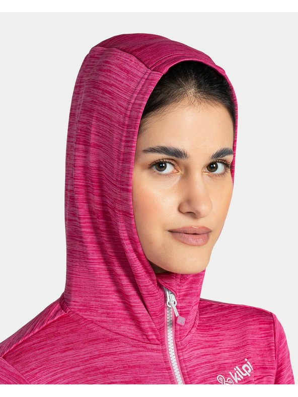 Kilpi Kilpi SEVELEN-W női sport pulóver kapucnival Rózsaszín