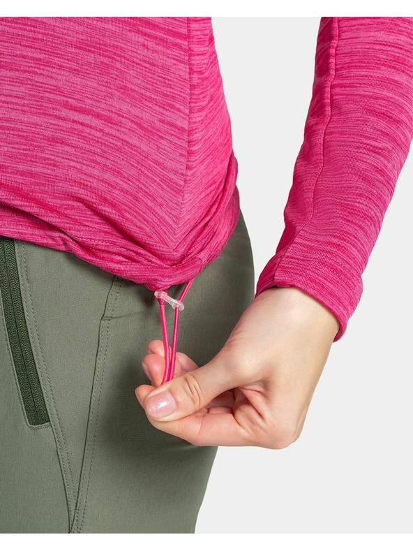 Kilpi Kilpi SEVELEN-W női sport pulóver kapucnival Rózsaszín