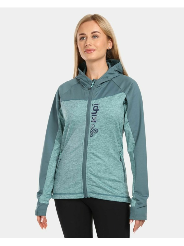 Kilpi Kilpi LAYANA-W női sport pulóver kapucnival Türkiz