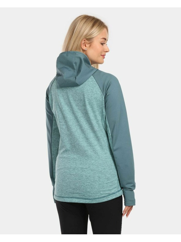 Kilpi Kilpi LAYANA-W női sport pulóver kapucnival Türkiz