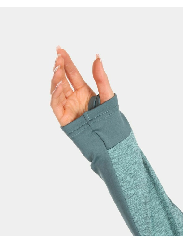 Kilpi Kilpi LAYANA-W női sport pulóver kapucnival Türkiz