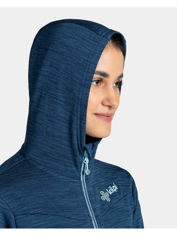 Kilpi Kilpi SEVELEN-W női sport pulóver kapucnival Sötétkék