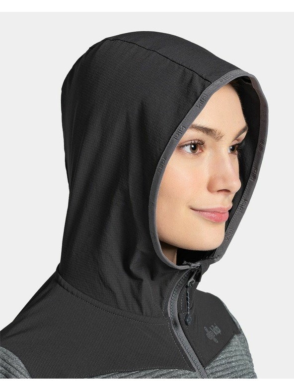 Kilpi Kilpi TANALI-W kapucnis sport női pulóver Sötét szürke