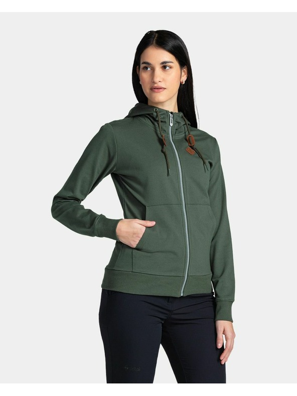 Kilpi Kilpi TARALI-W pamut női pulóver Sötét zöld